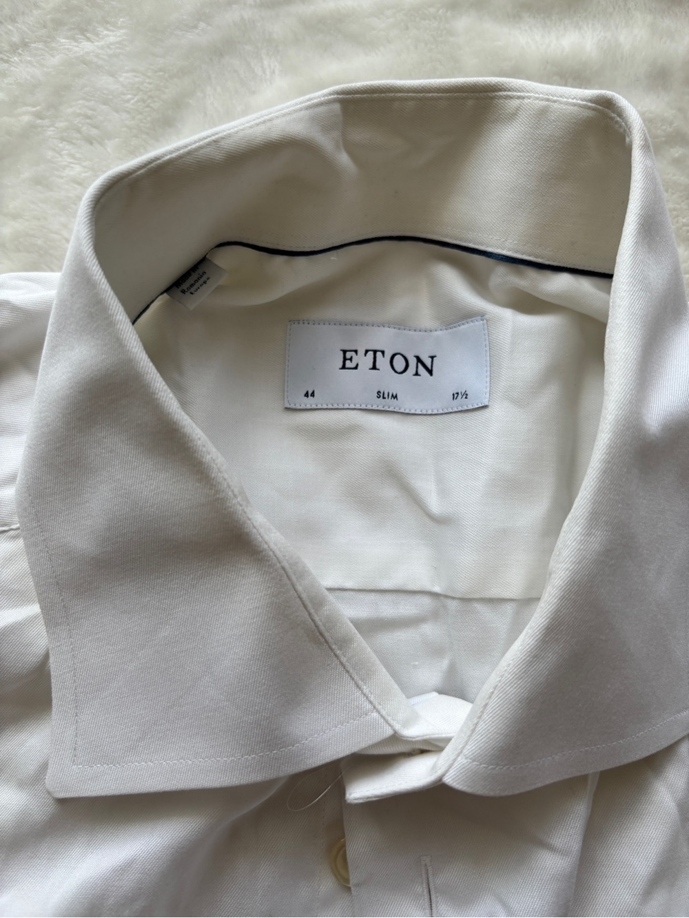 Eton Slim Men's Shirt Jacket in Cream-White